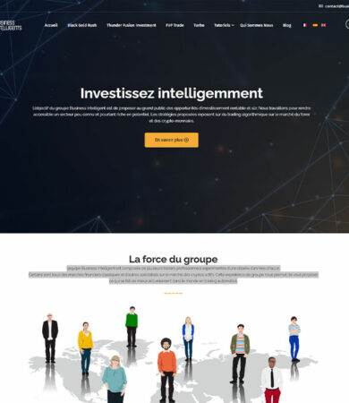 Site web de Business intelligent
