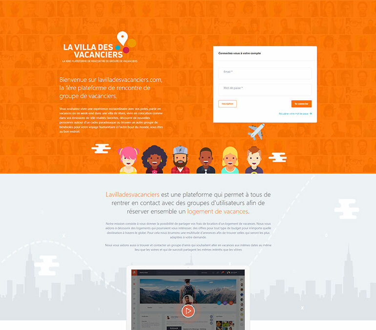 Site web de La villa Des Vacanciers