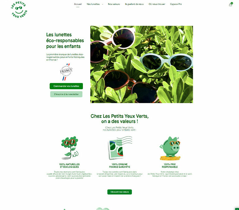 Site web Les Petits Yeux Verts