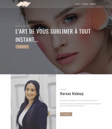 Site web de Maroua makeup
