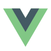 Logo Vue.js utilisé pour le développement du projet