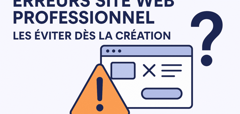 Erreurs site web professionnel : les éviter dès la création