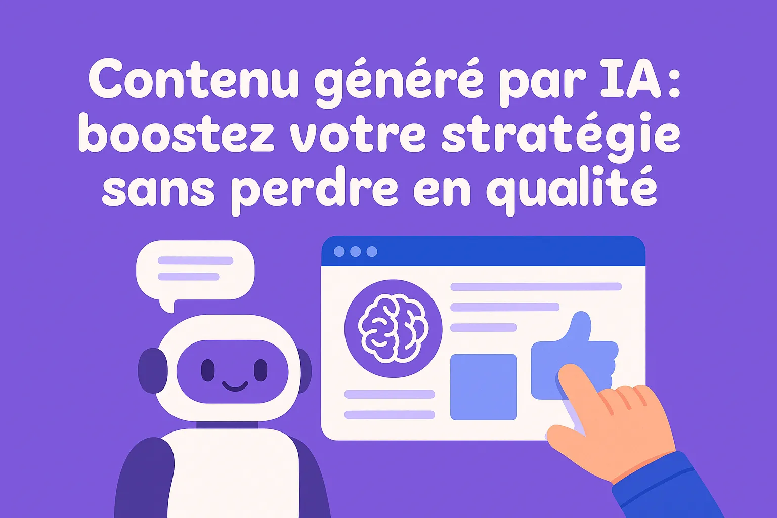 Contenu généré par IA : boostez votre stratégie sans perdre en qualité
