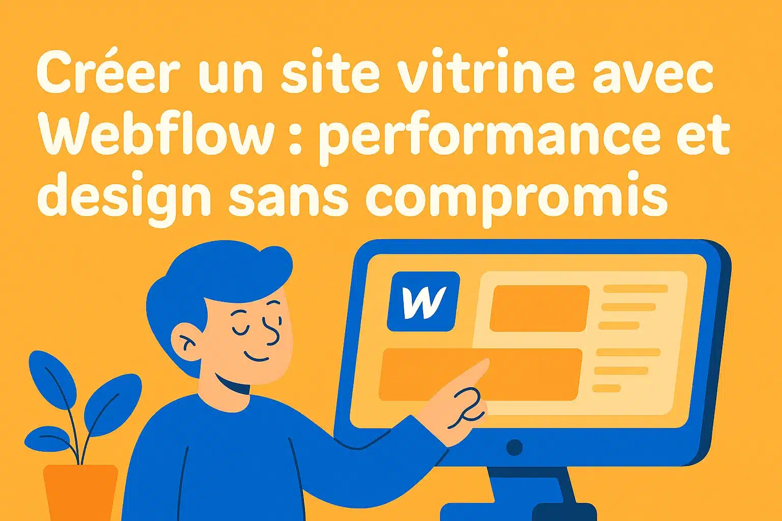 Créer un site vitrine avec Webflow : performance et design sans compromis