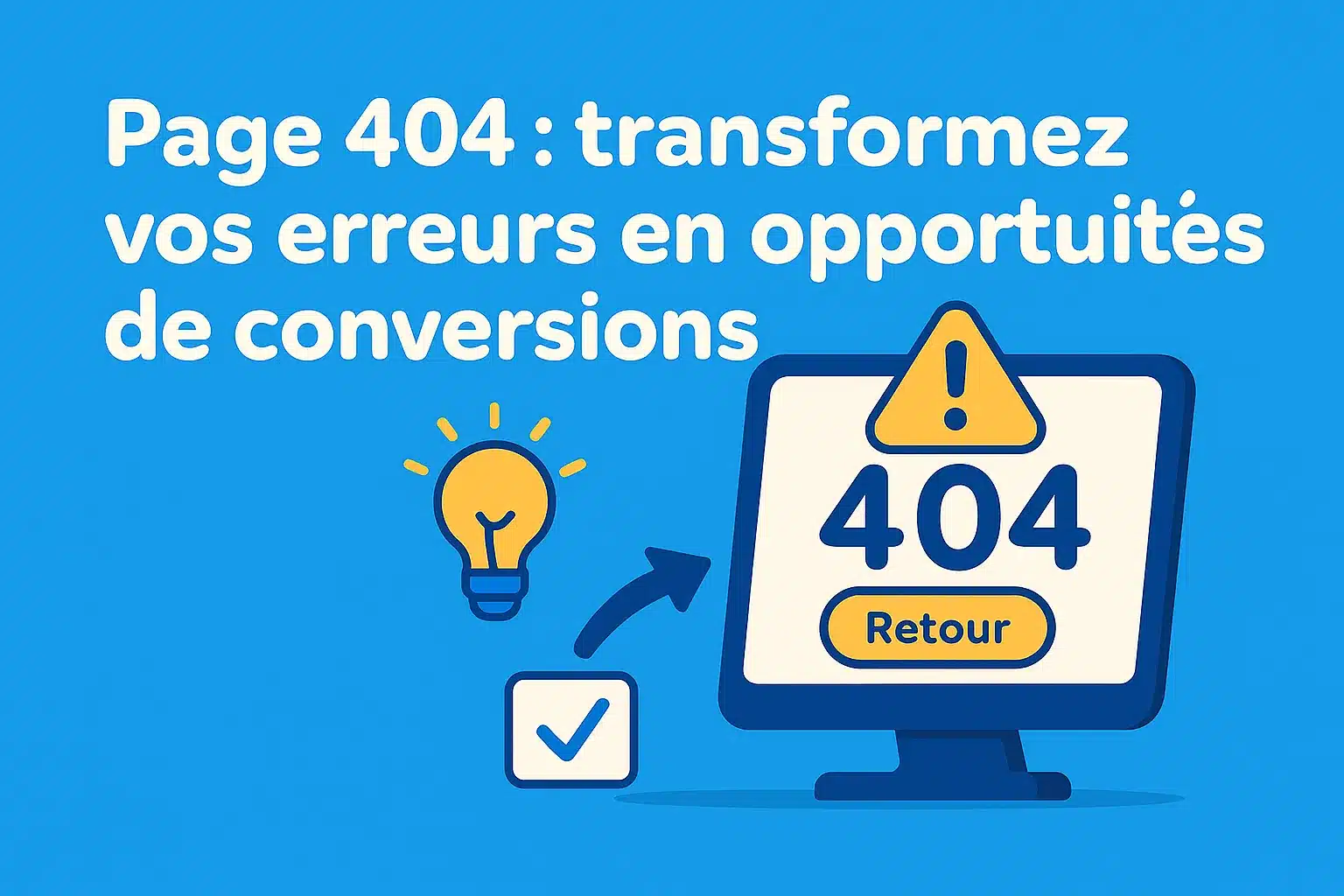 Page 404 : transformez vos erreurs en opportunités de conversion